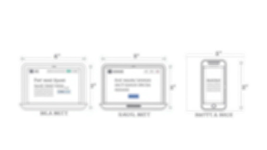 Comparação visual de diferentes alturas de hero section em desktop, tablet e mobile com medidas indicadas